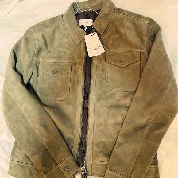 COPY - PIKE
SUEDE ZIP THROUGH TRUCKER JACKET - Picture 5 of 5